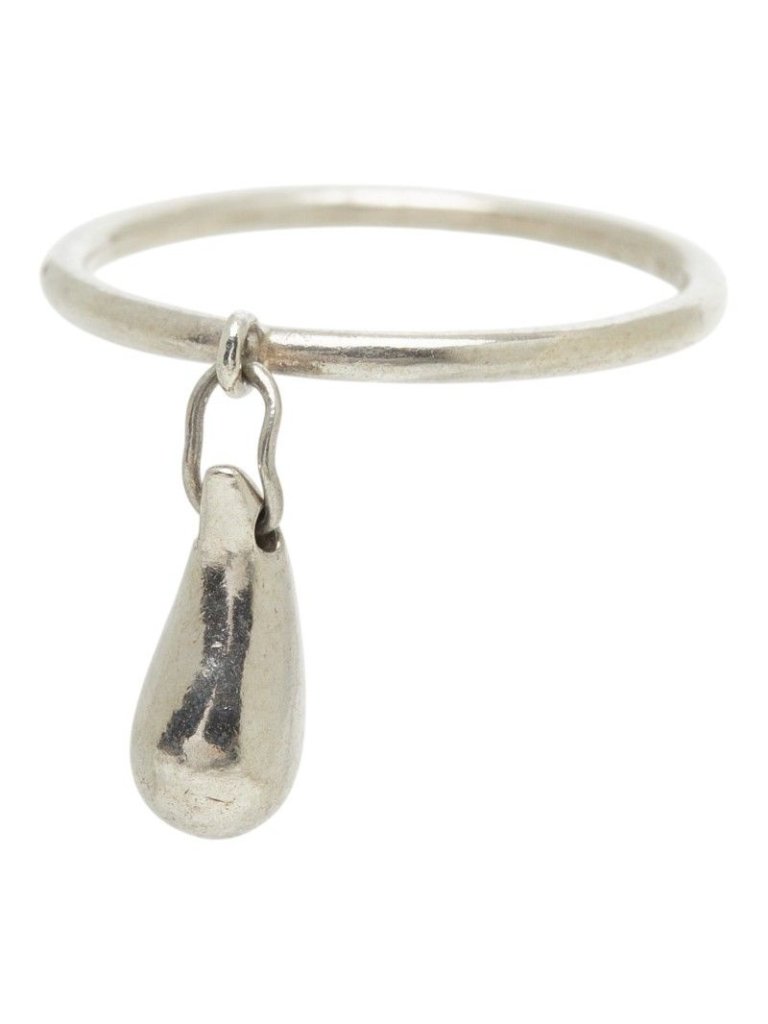 Tiffany & Co Elsa Peretti Teardrop Ring Silver